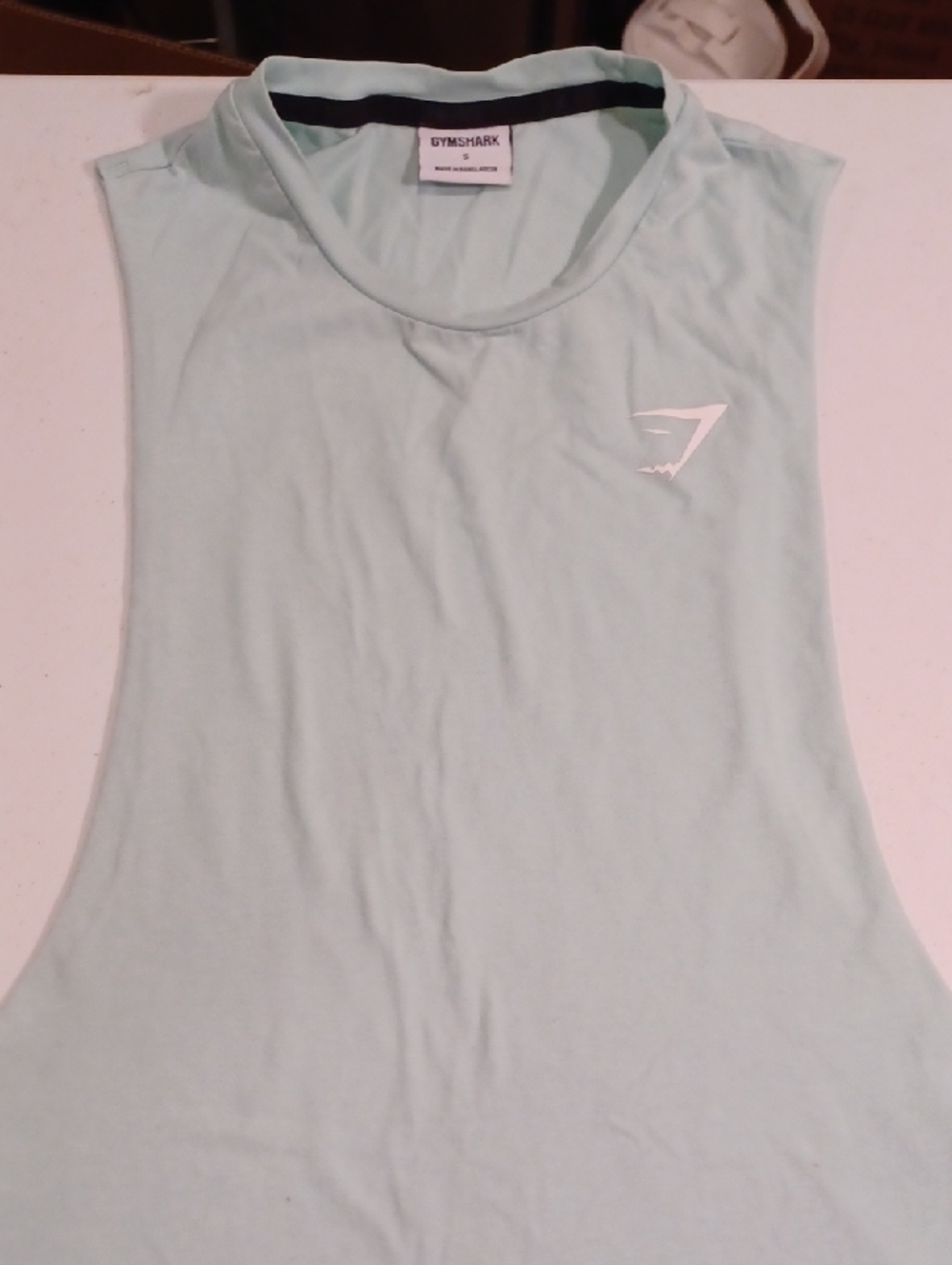 Gymshark Men's Mint Green Sleeveless Workout Tank